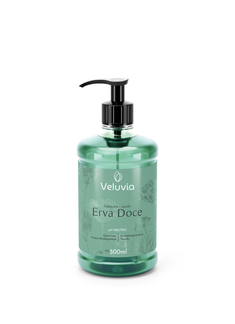 Sabonete líquido Veluvia Erva-doce — Pump de 500 ml.